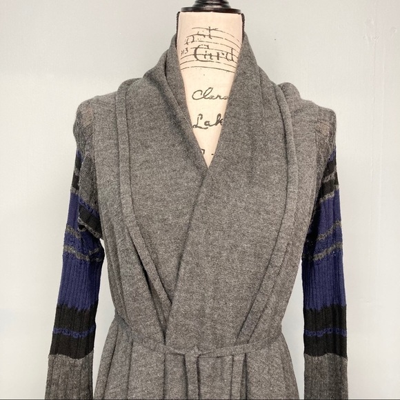 katherine Barclay Asymmetrical Wool Blend Cardigan - Picture 2 of 9